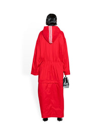 Balenciaga X Adidas Detachable burgundy & red Parka - Burgundy & Red