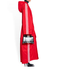 Balenciaga X Adidas Detachable burgundy & red Parka - Burgundy & Red
