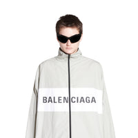 Logo Zip-Up Jacket - Cement Beige
