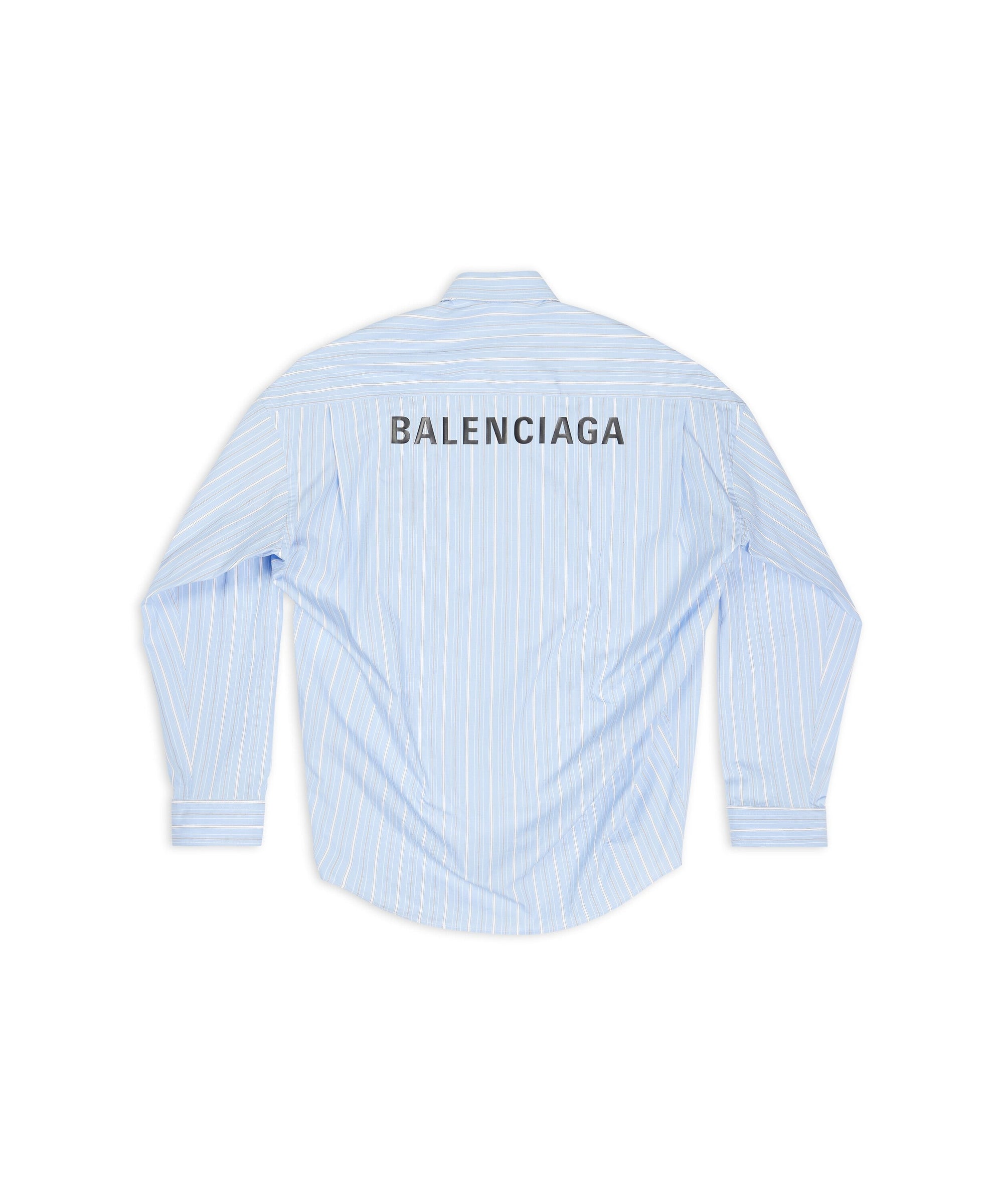 Cocoon Shirt - Skye Blue & White