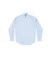 Cocoon Shirt - Skye Blue & White
