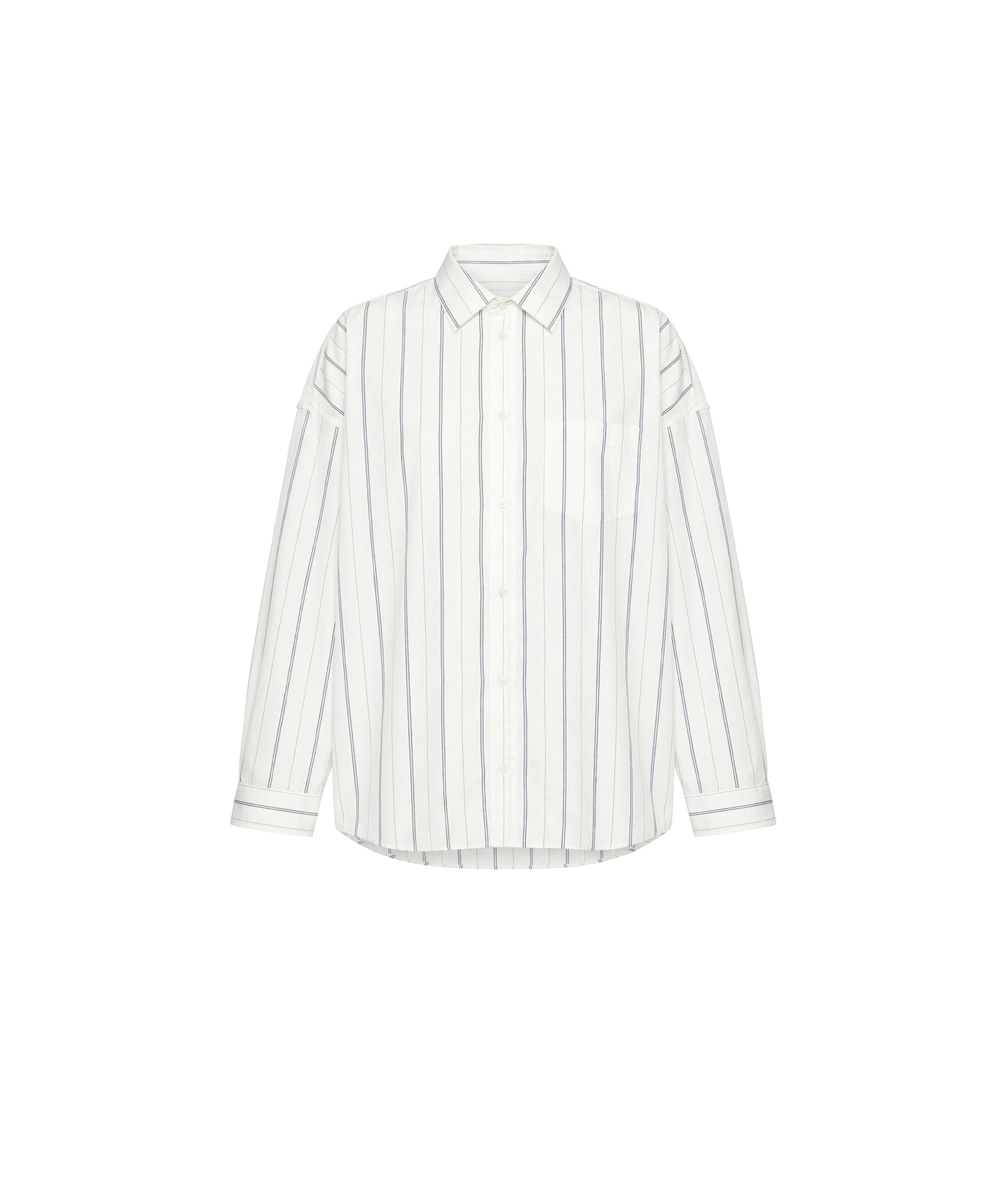 Balenciaga Cocoon Shirt - White & Navy