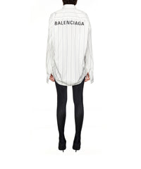 Balenciaga Cocoon Shirt - White & Navy