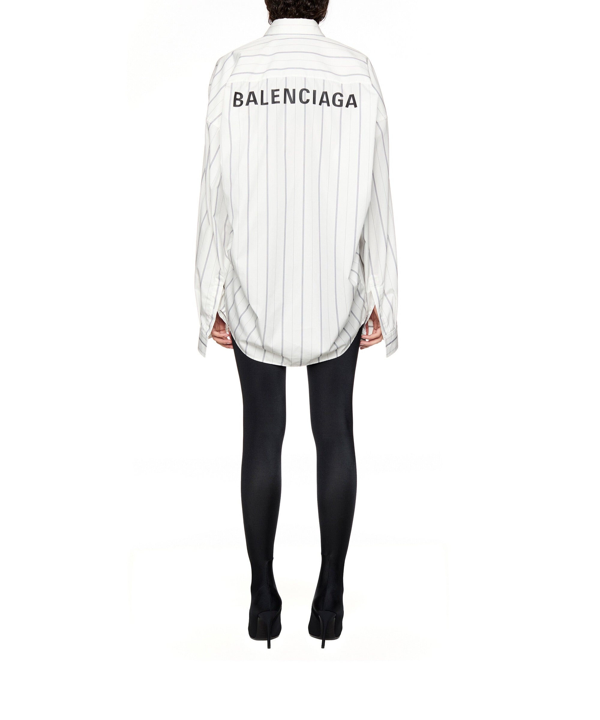 Balenciaga Cocoon Shirt - White & Navy