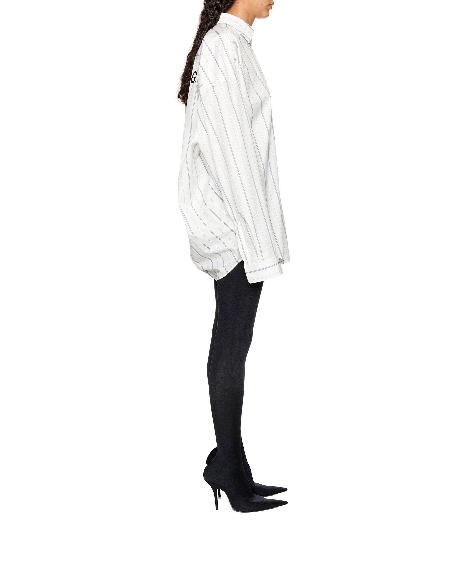 Balenciaga Cocoon Shirt - White & Navy