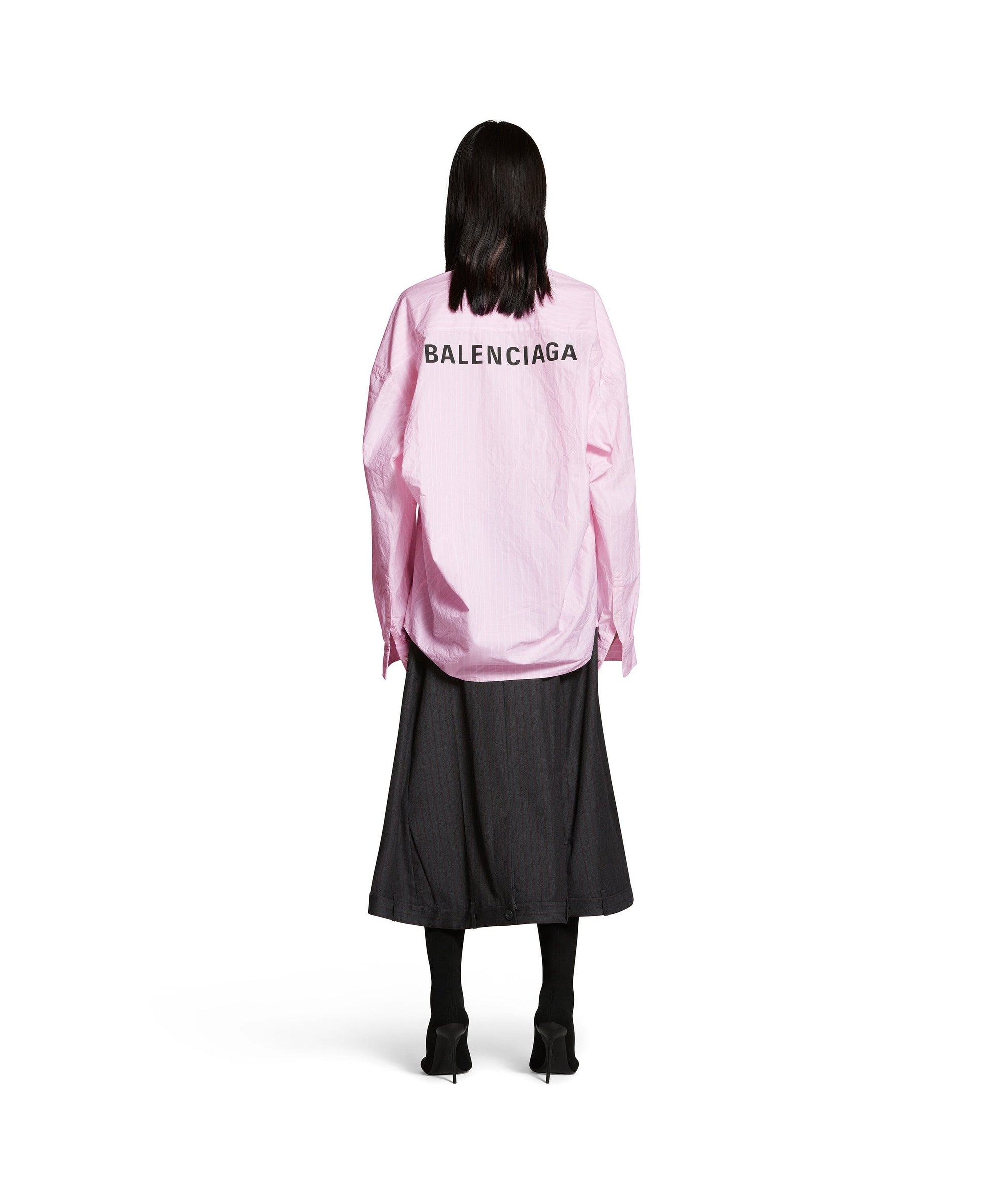 Balenciaga Cocoon Shirt - Pink & White