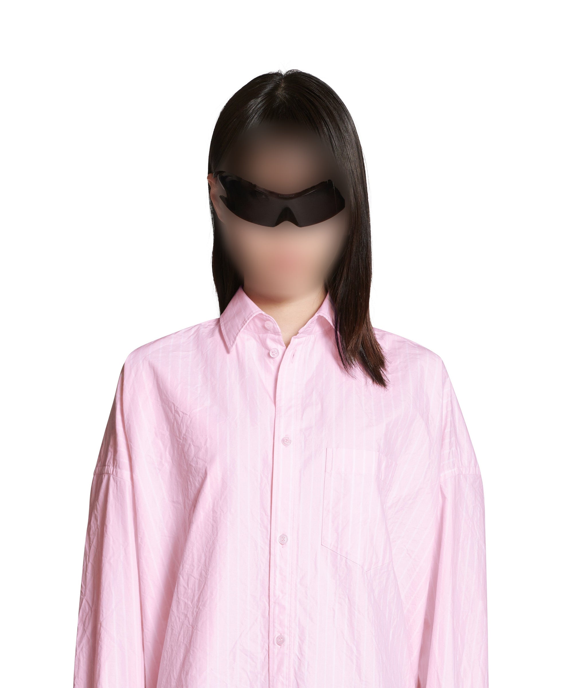 Balenciaga Cocoon Shirt - Pink & White