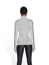 Balenciaga X Adidas Athletic Mock Neck silver & black Turtle Neck - Silver & Black