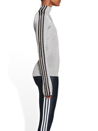 Balenciaga X Adidas Athletic Mock Neck silver & black Turtle Neck - Silver & Black