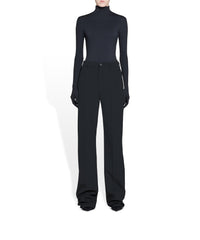 Straight Leg Pants - Black
