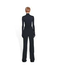 Straight Leg Pants - Black