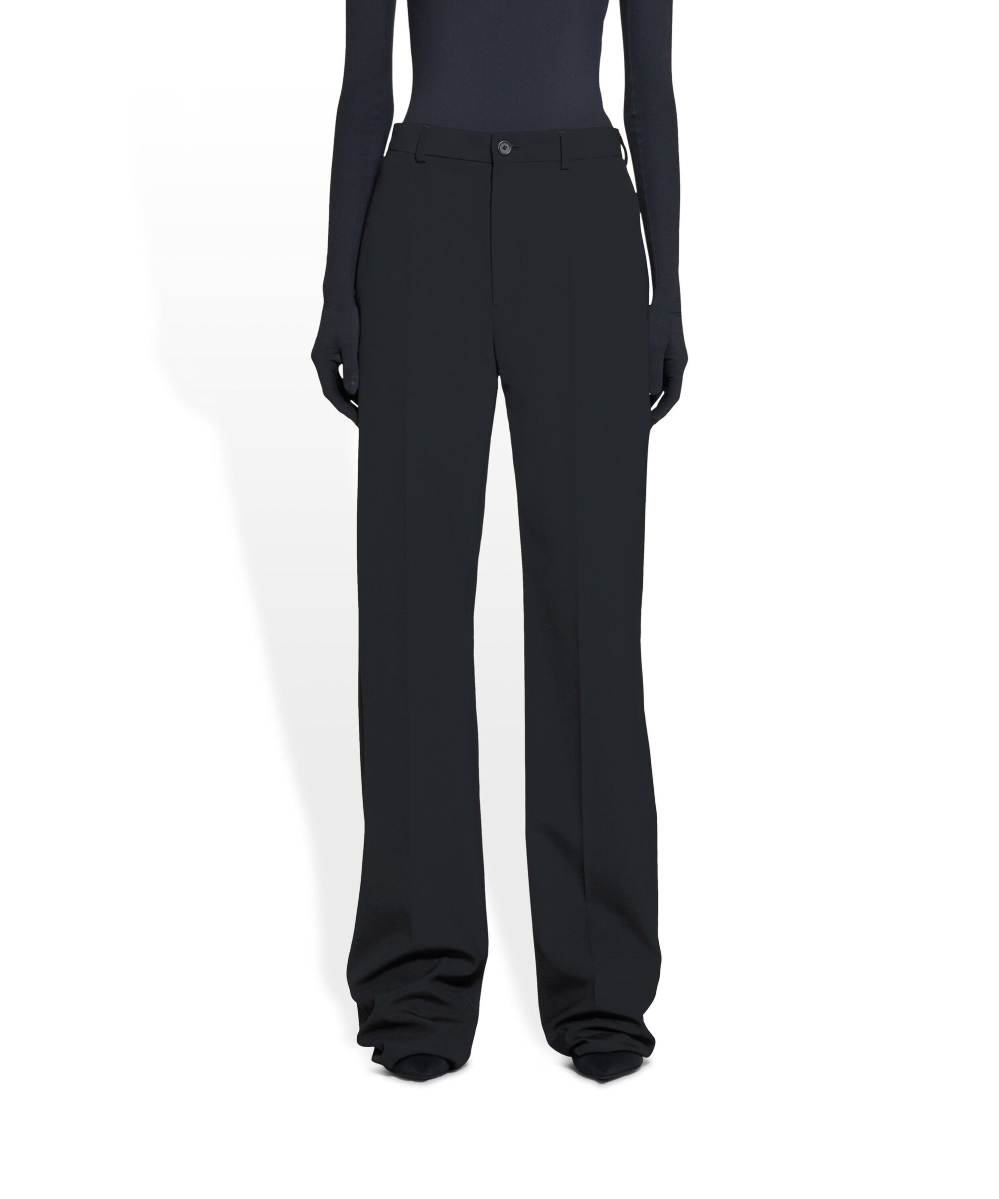 Straight Leg Pants - Black