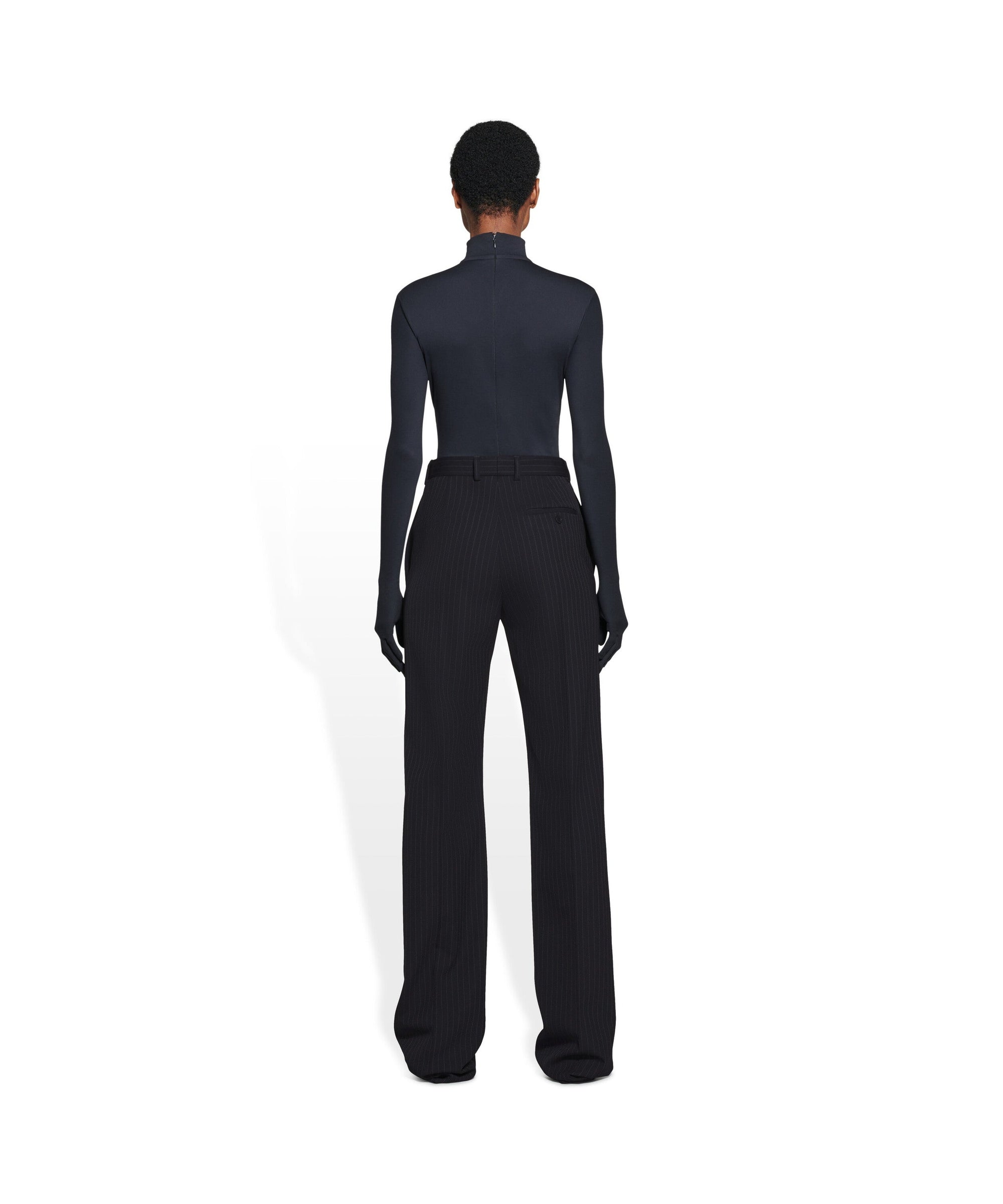 Straight Leg Pants - Black & White