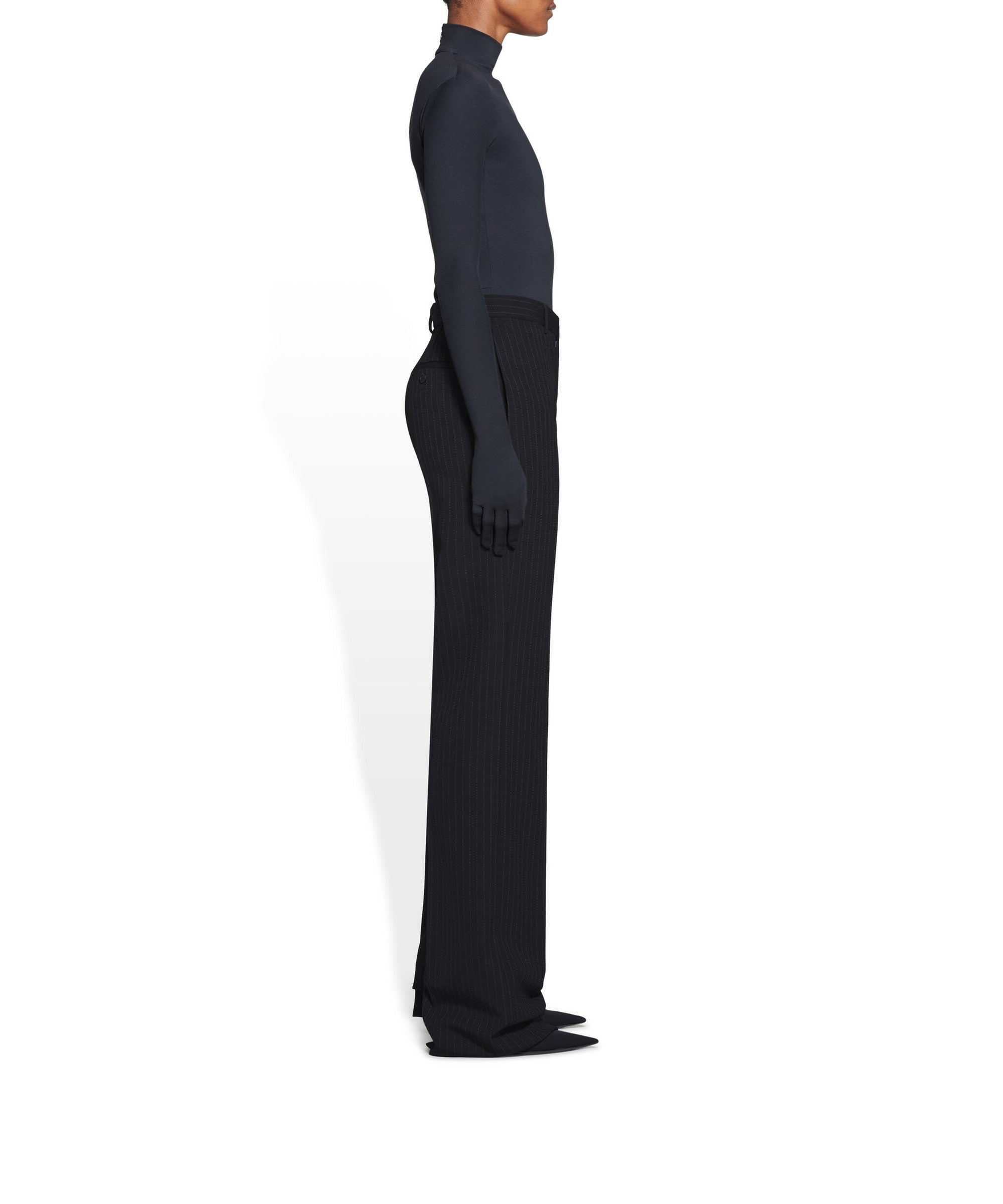 Straight Leg Pants - Black & White