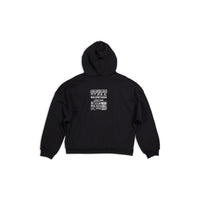 Care Label Hoodie - Black & White