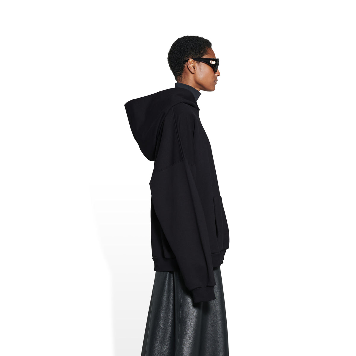 Care Label Hoodie - Black & White