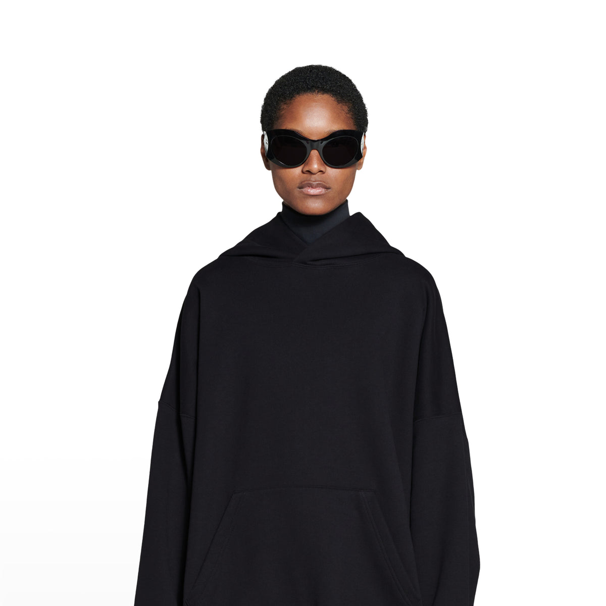 Care Label Hoodie - Black & White