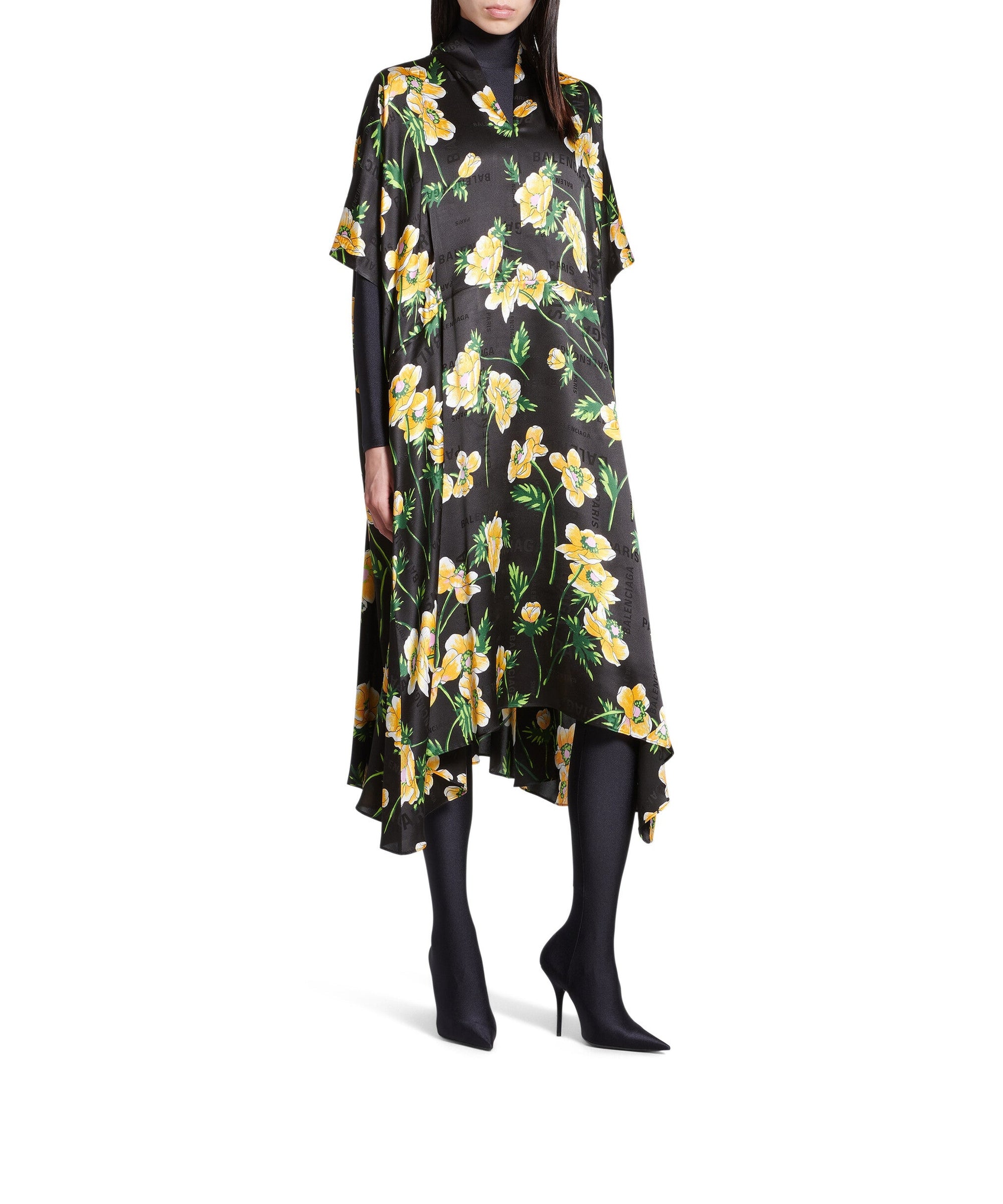 Oversized Dress - Black & Yellow