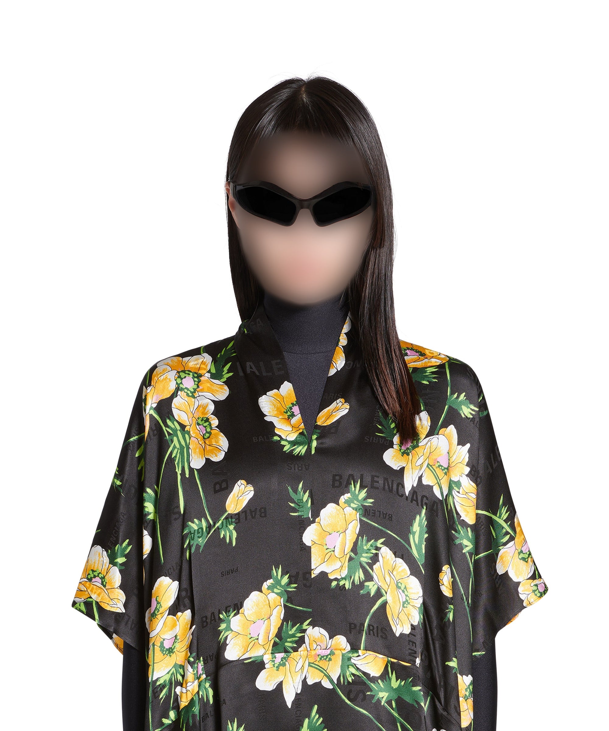 Oversized Dress - Black & Yellow