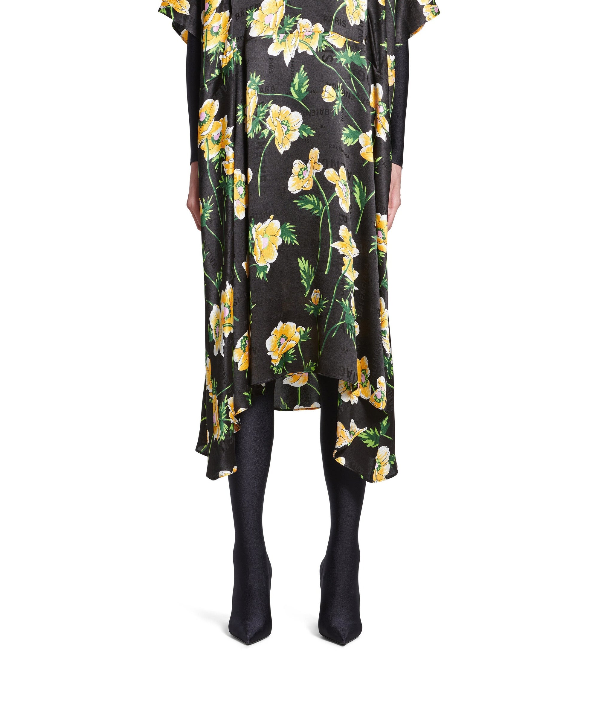 Oversized Dress - Black & Yellow