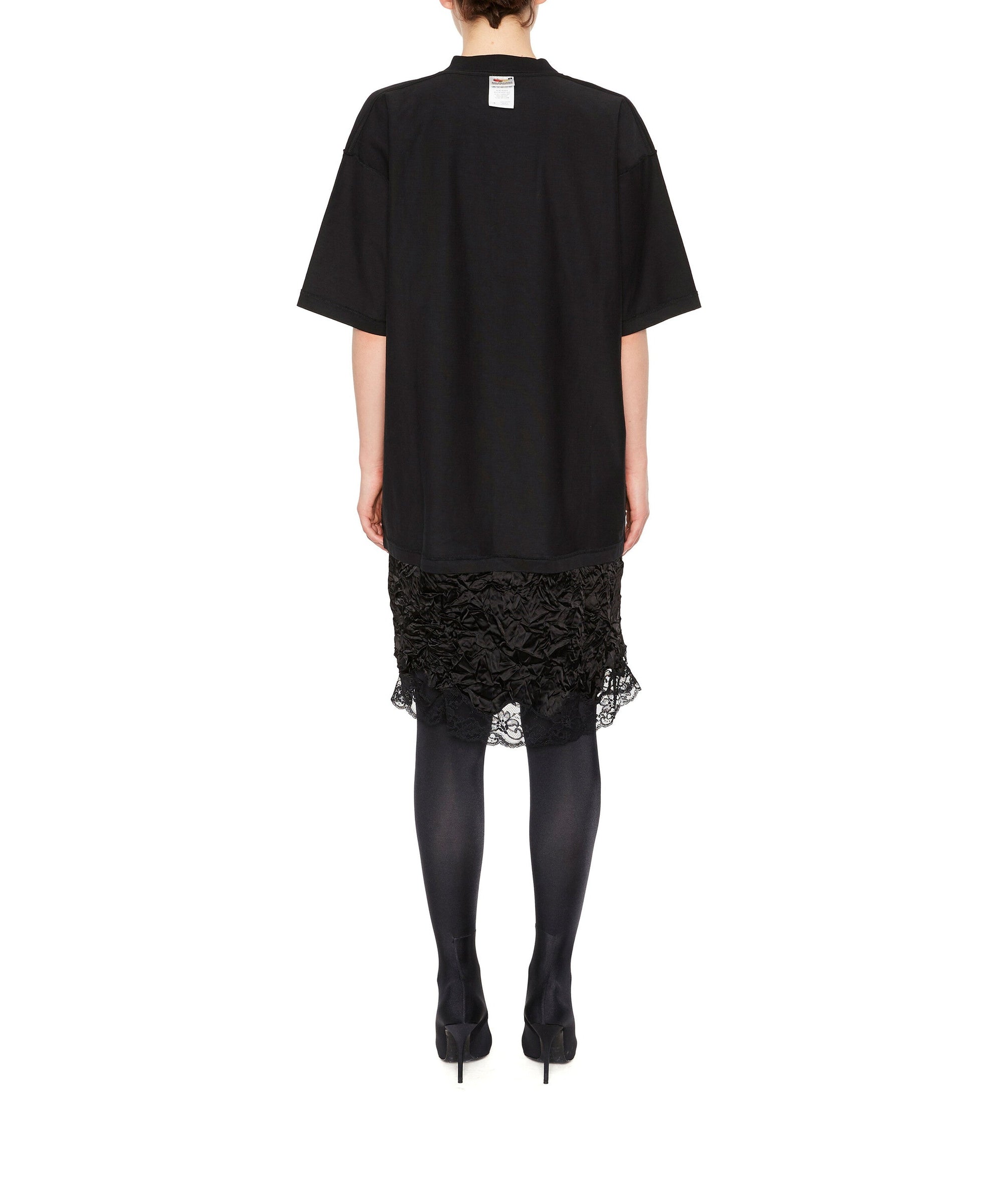 Inside Out T-Shirt Dress - Black