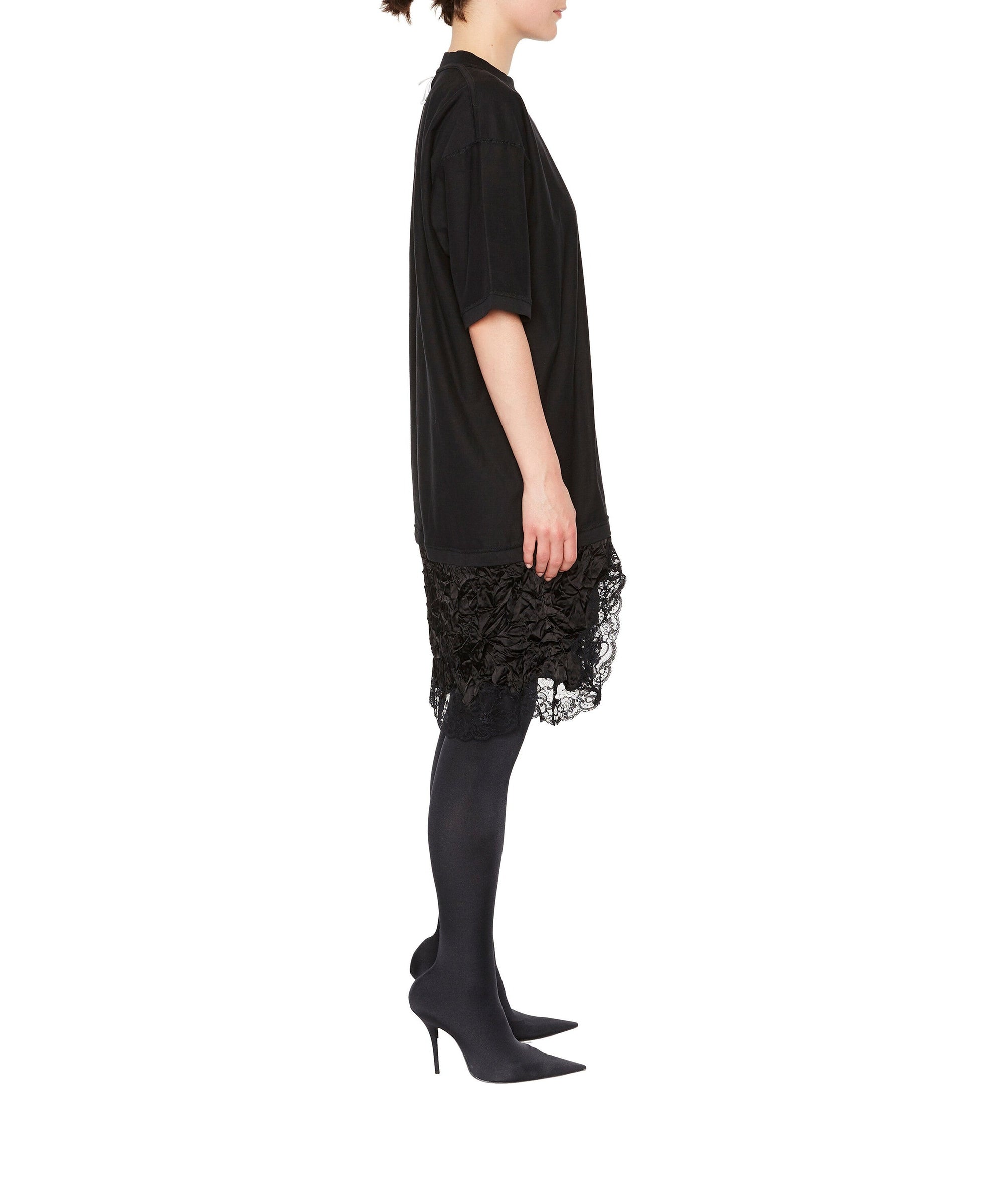 Inside Out T-Shirt Dress - Black