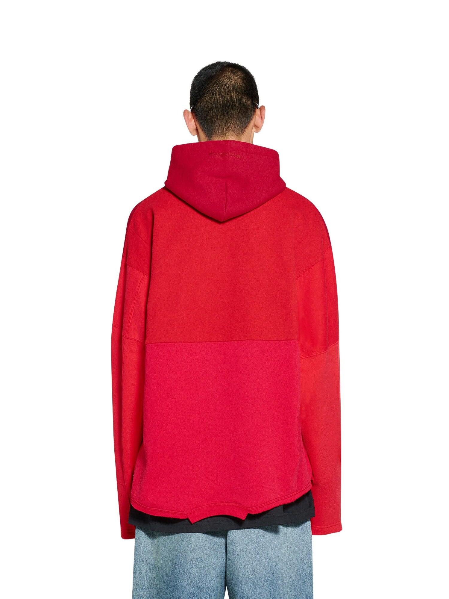 I Love Balenciaga Upcycled red Hoodie - Red