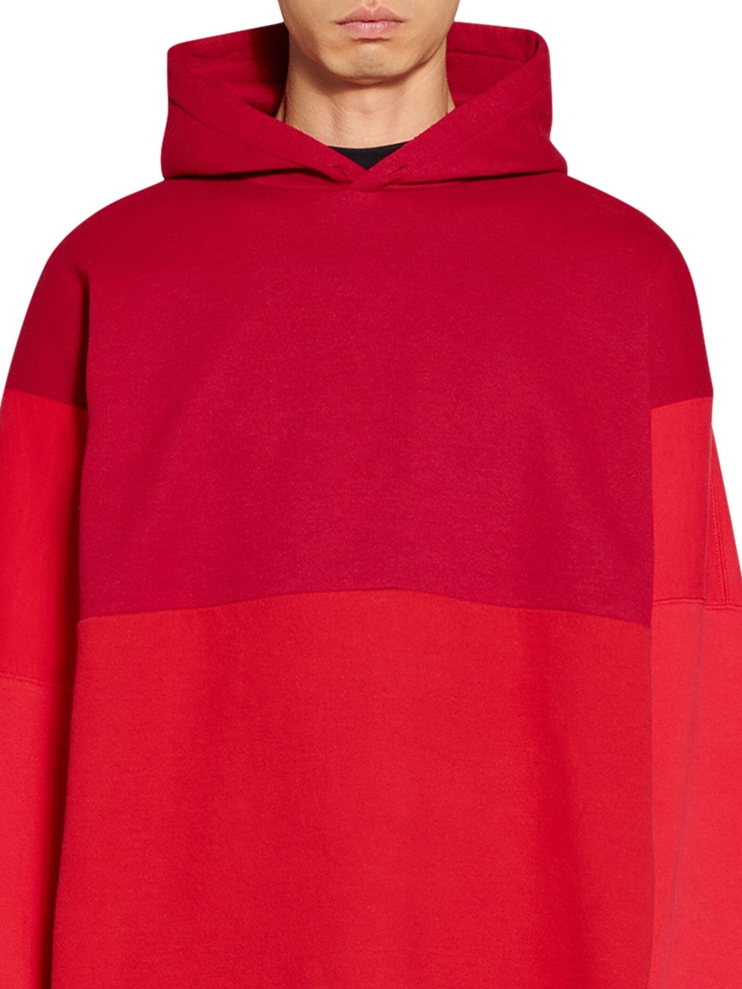 I Love Balenciaga Upcycled red Hoodie - Red