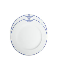 Big Plate - White & Blue