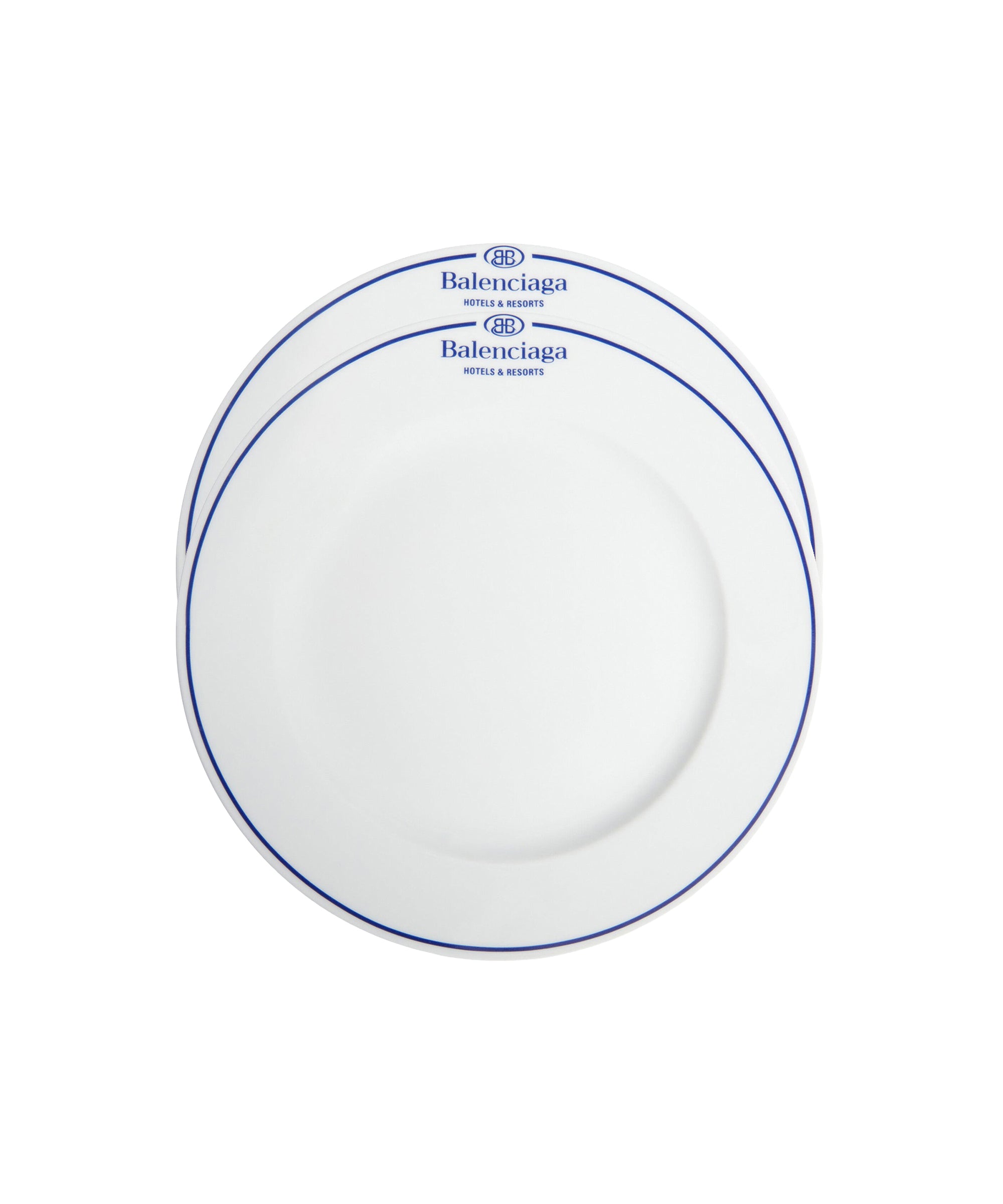 Big Plate - White & Blue