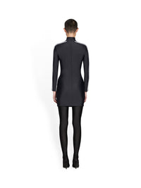 Balenciaga X Adidas Long Sleeve Mini black Dress - Black