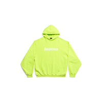 Caps Destroyed Hoodie - Fluo Yellow & White