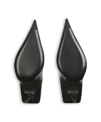 Square Knife 110 Pumps With Rhinestones - Black