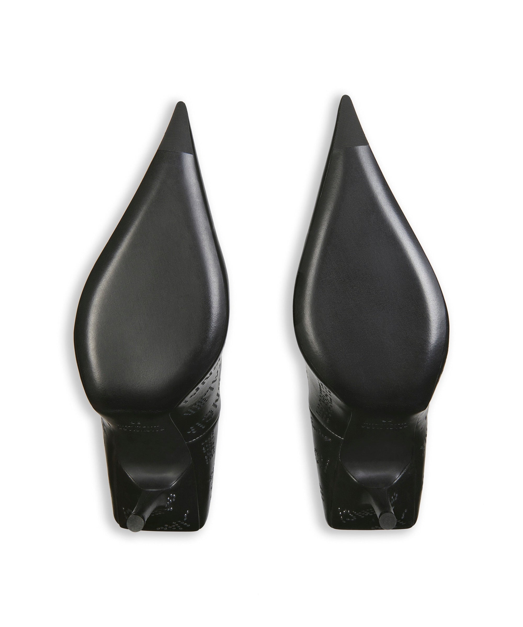Square Knife 110 Pumps With Rhinestones - Black