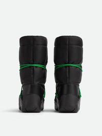 Puddle Bomber black & parakeet 55mm Boots - Black & Parakeet