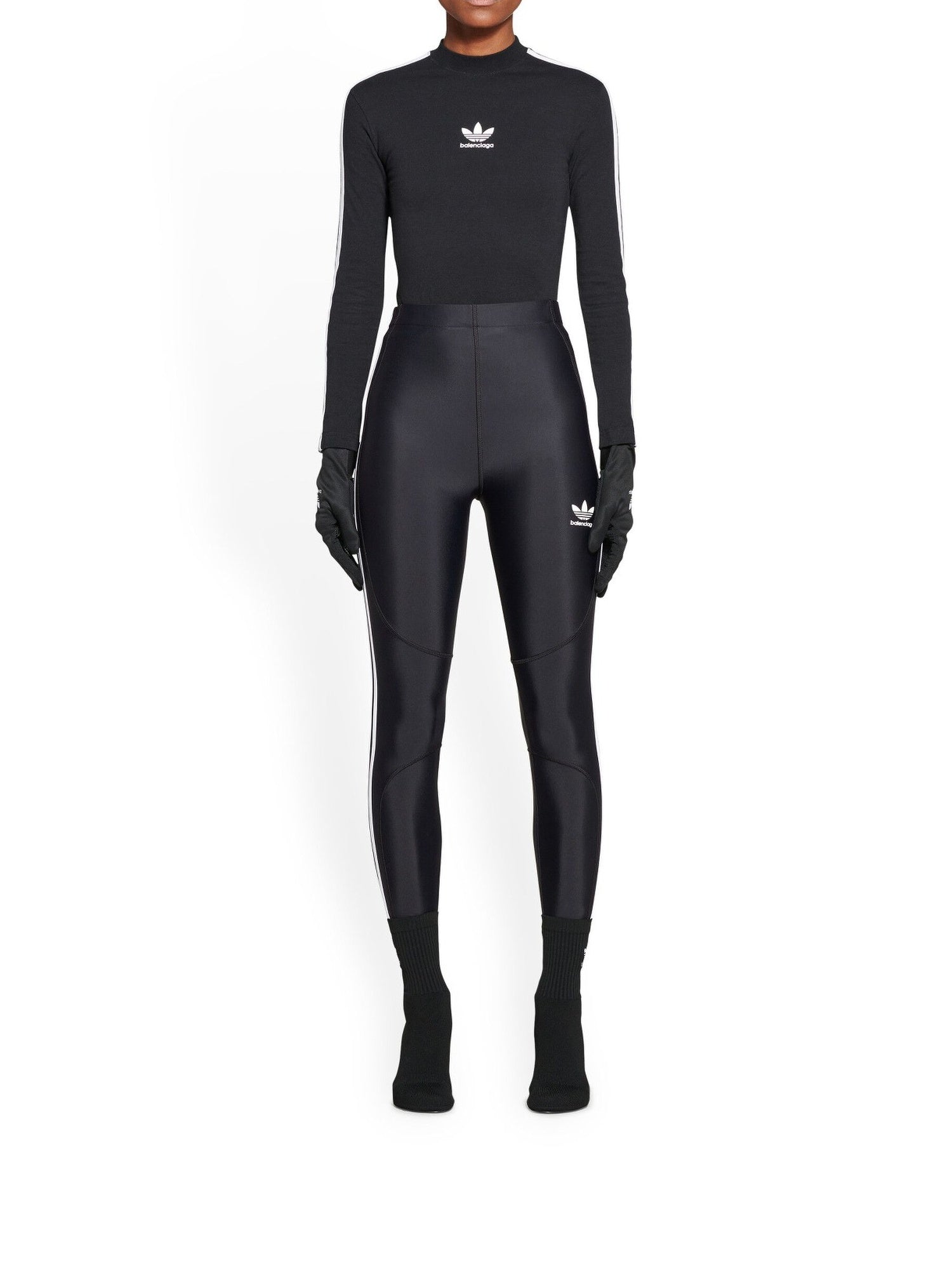 Balenciaga X Adidas Athletic black Leggings - Black