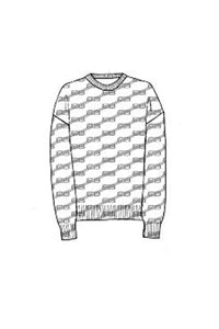 BB Monogram Crewneck black & grey Sweatshirt - Black & Grey