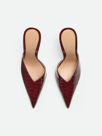 Punta cherry 100mm Mules - Cherry