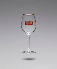 Wine Glasses Gold - Transparent & Red & Gold