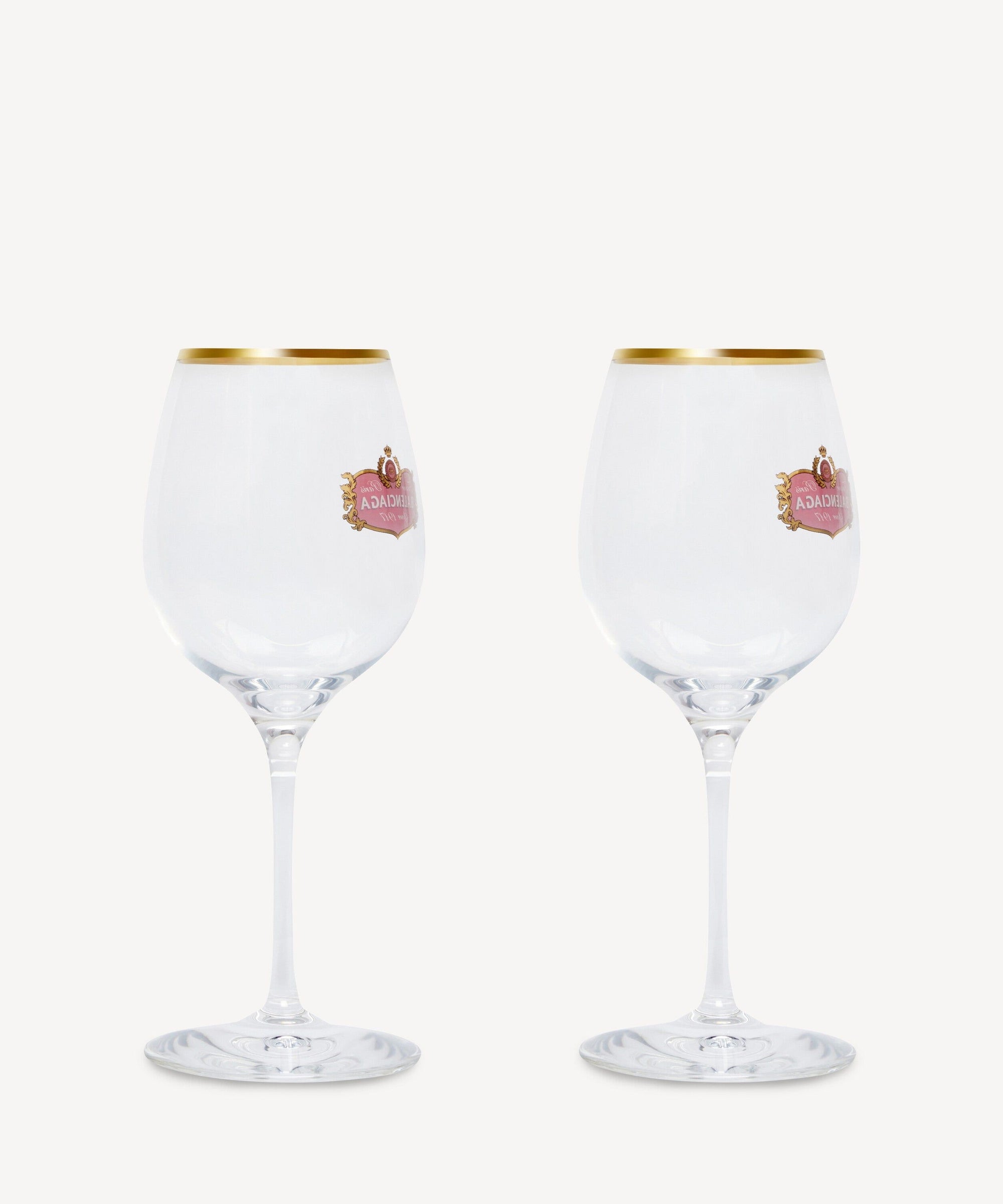 Wine Glasses Gold - Transparent & Red & Gold