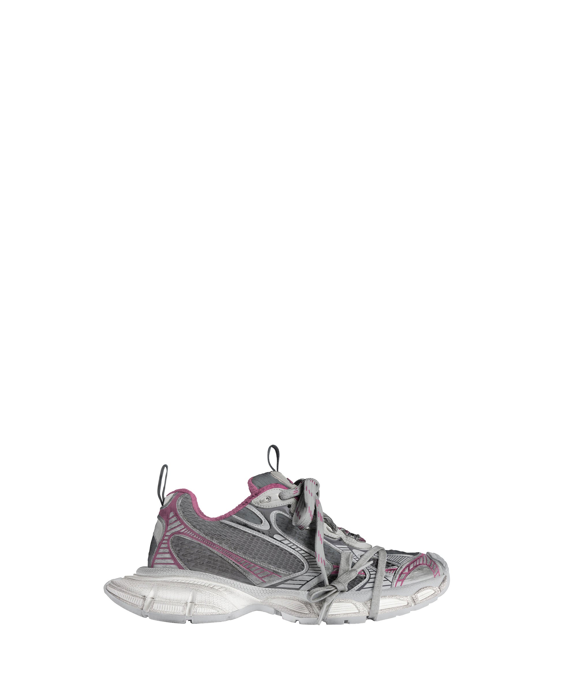 3XL Sneakers - Grey Mix & White & Pink