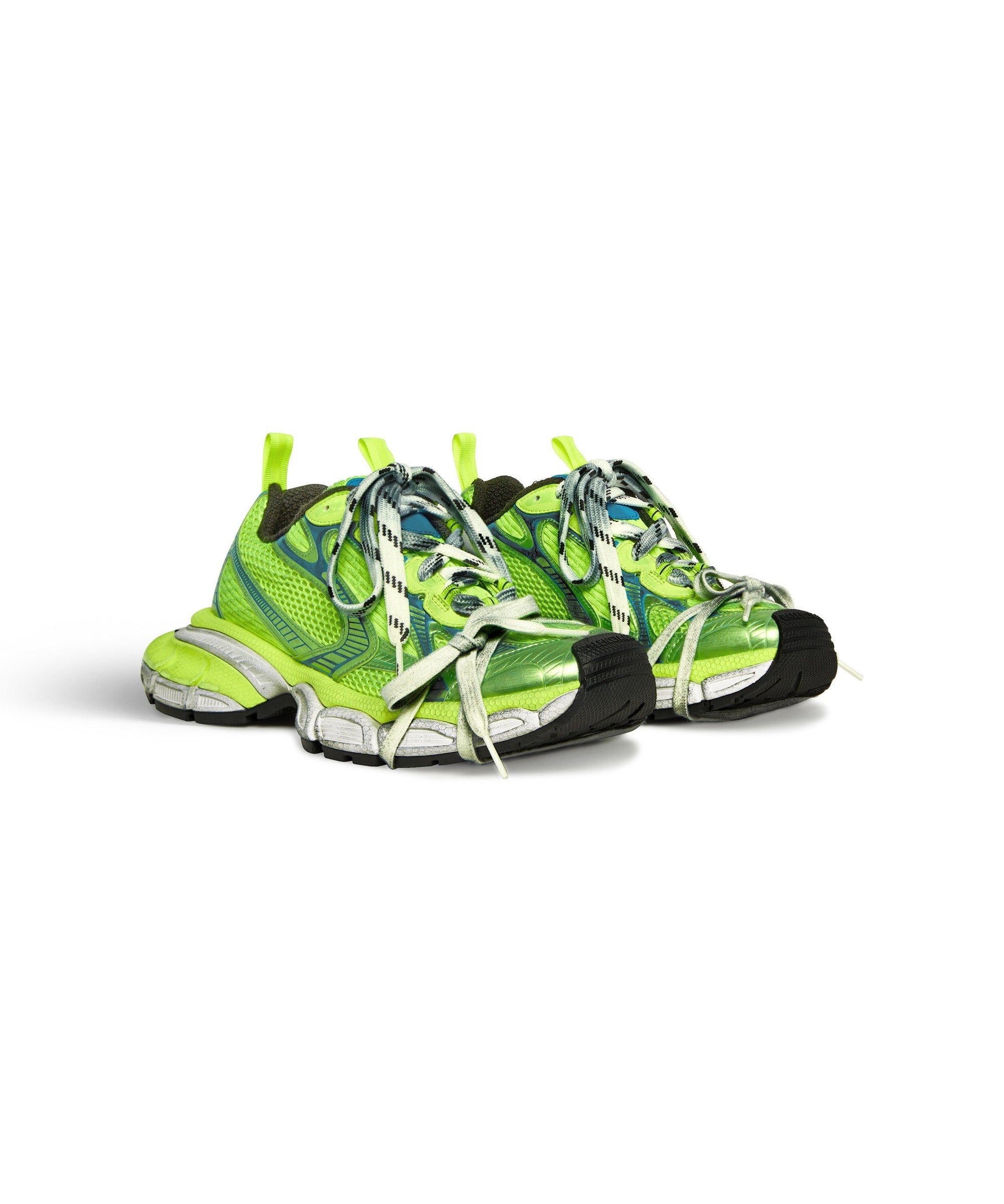 3XL Sneakers - Fluo Yellow & Blue