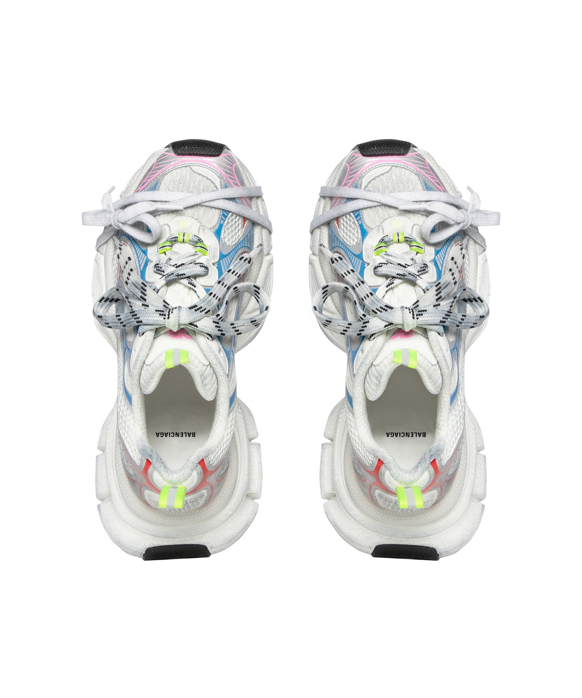 3XL Sneakers - White & Red & Blue