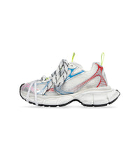 3XL Sneakers - White & Red & Blue