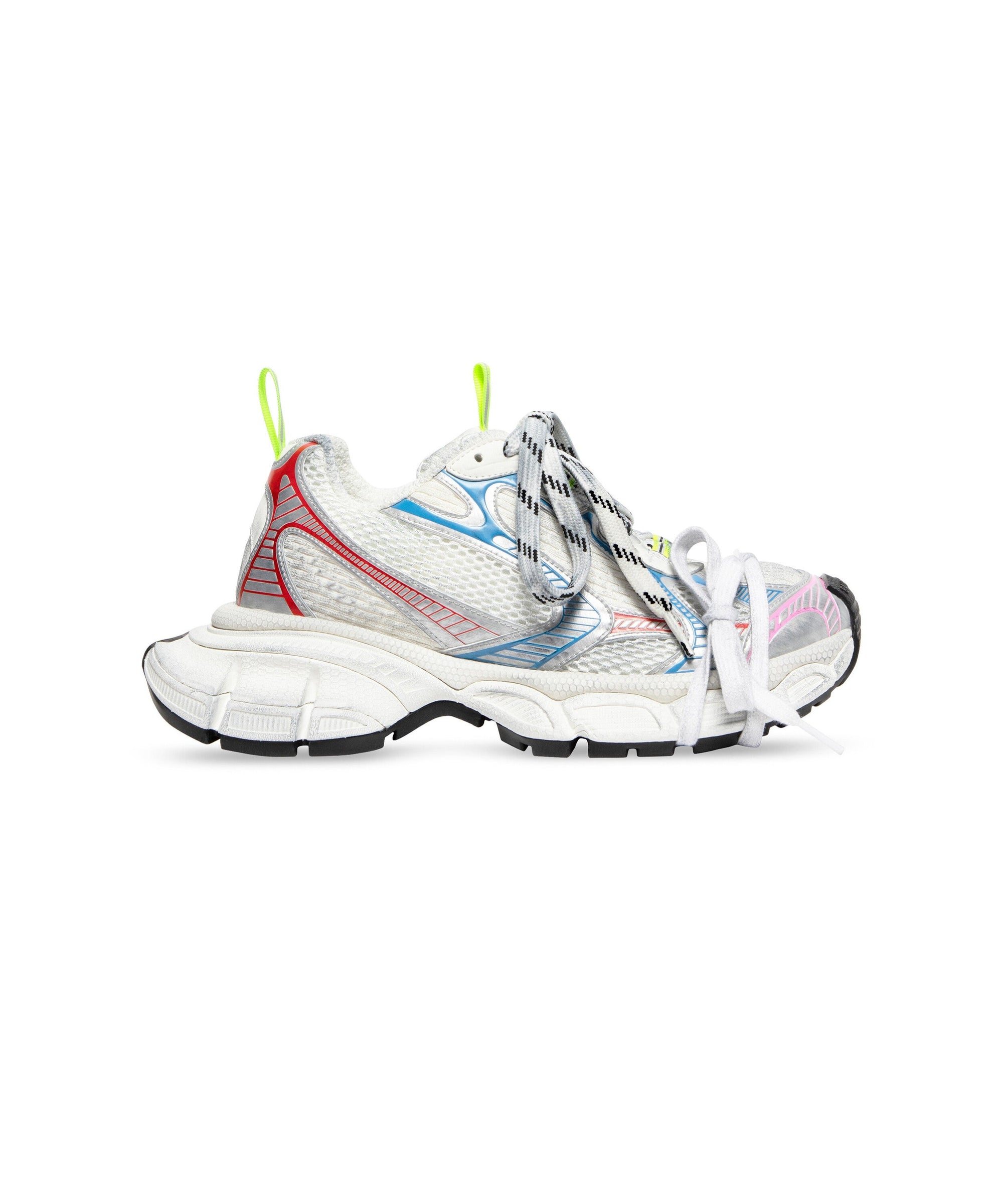 3XL Sneakers - White & Red & Blue