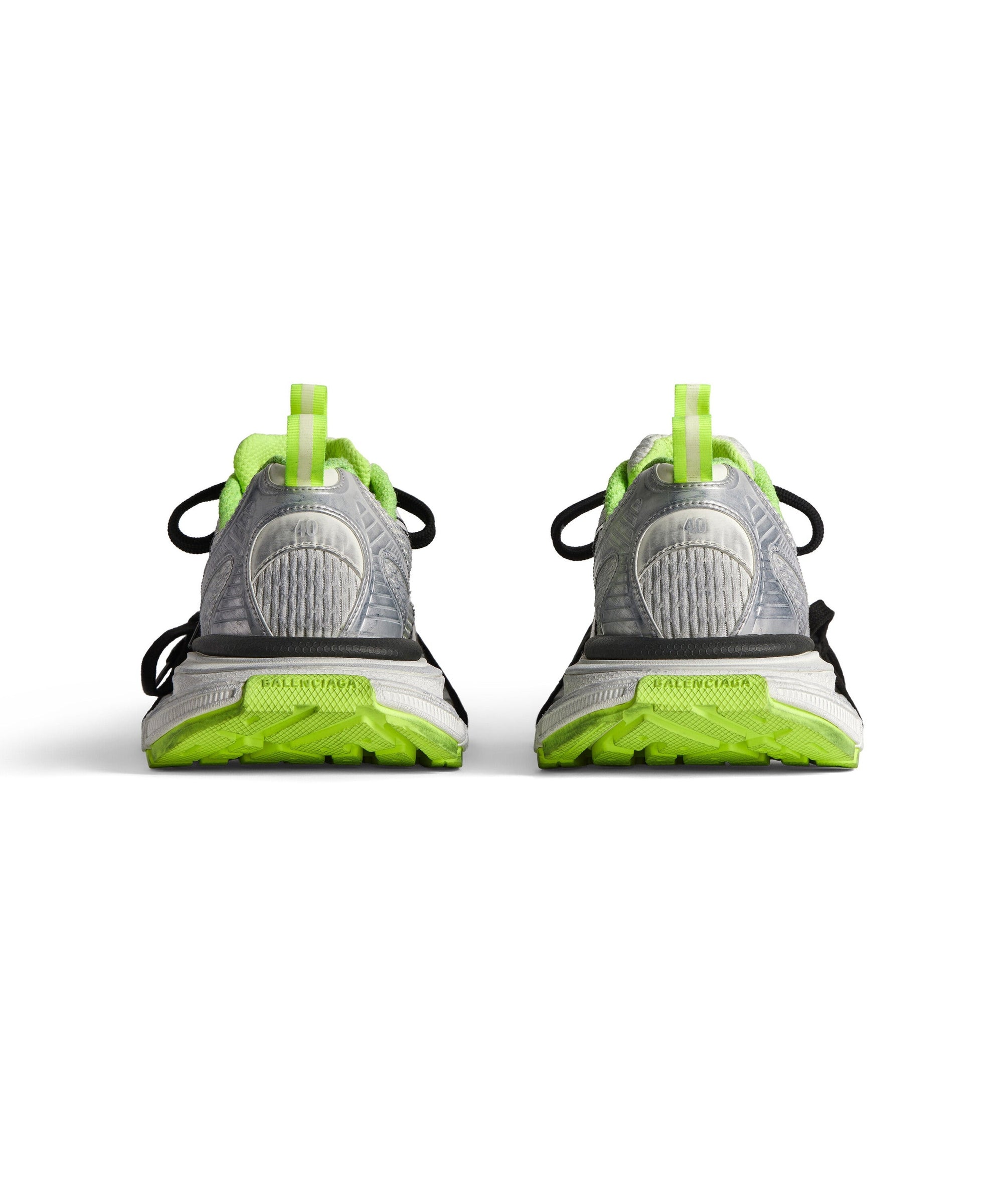 3XL Sneakers - White & Black & Fluo Yellow