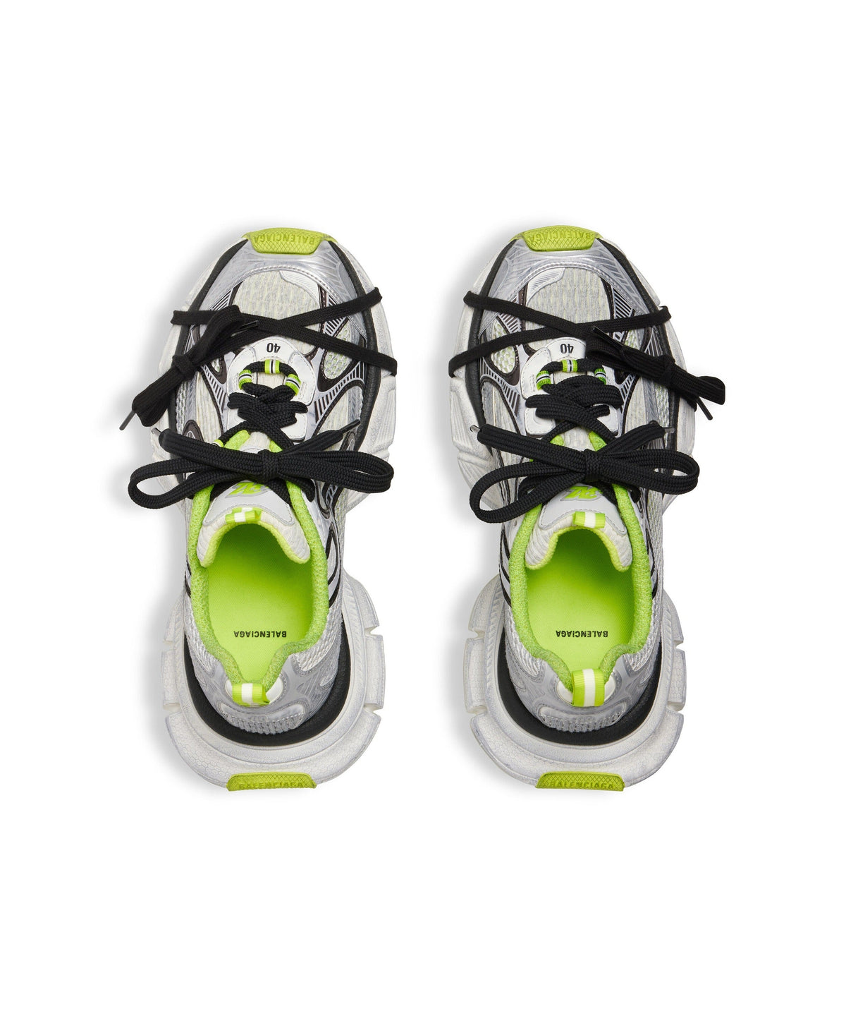 3XL Sneakers - White & Black & Yellow