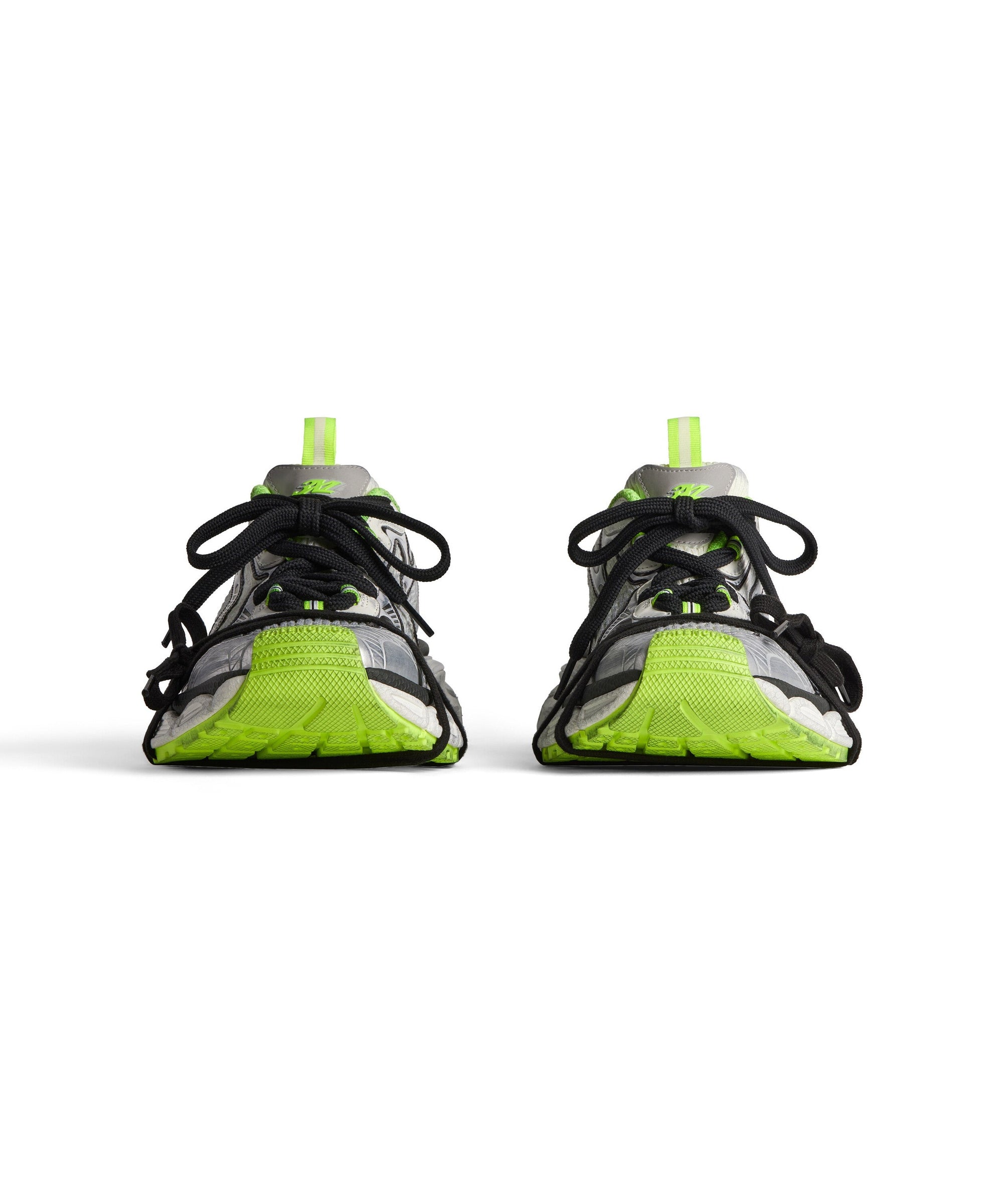 3XL Sneakers - White & Black & Fluo Yellow