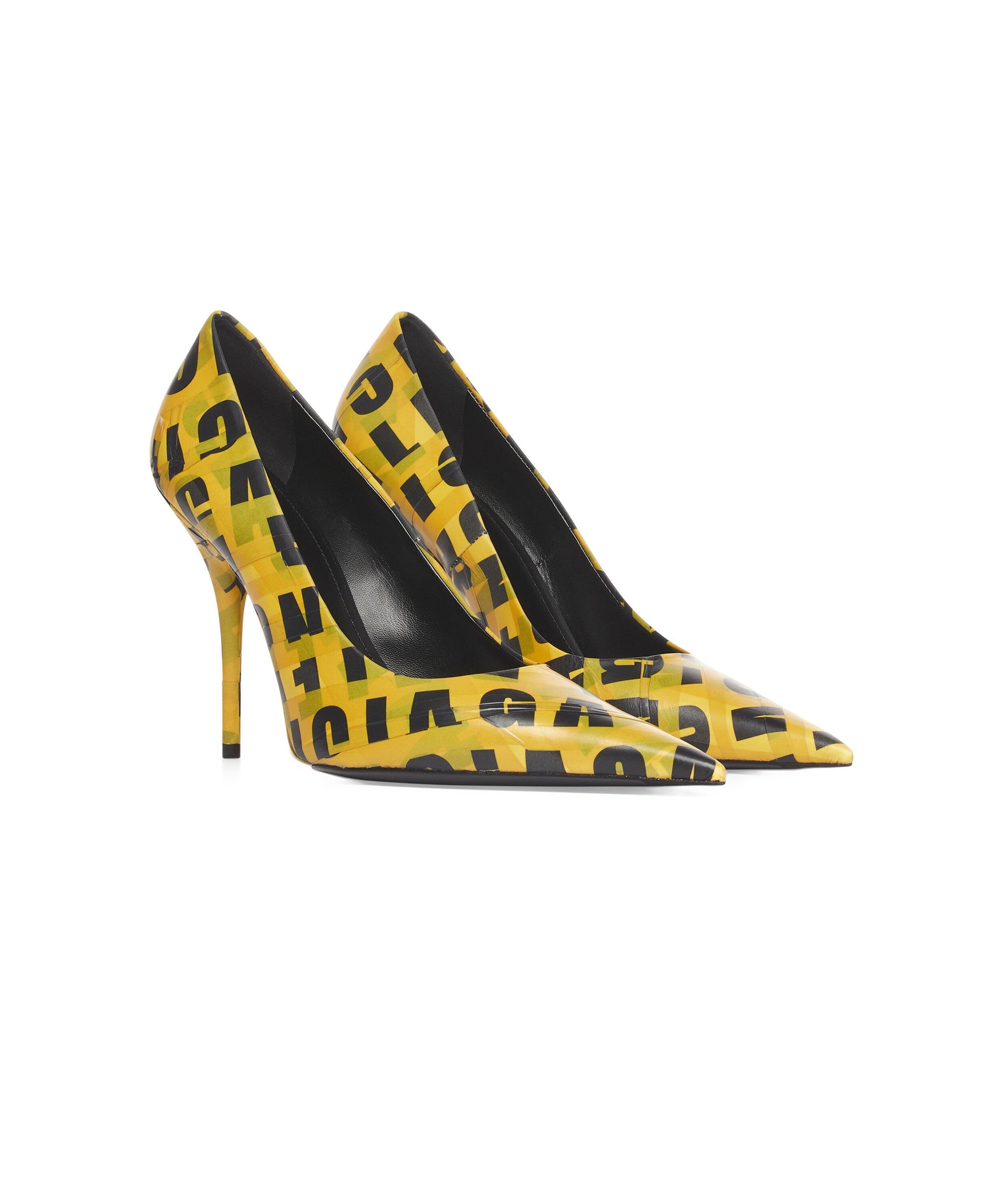 Knife 110 Pumps - Tape Yellow & Black