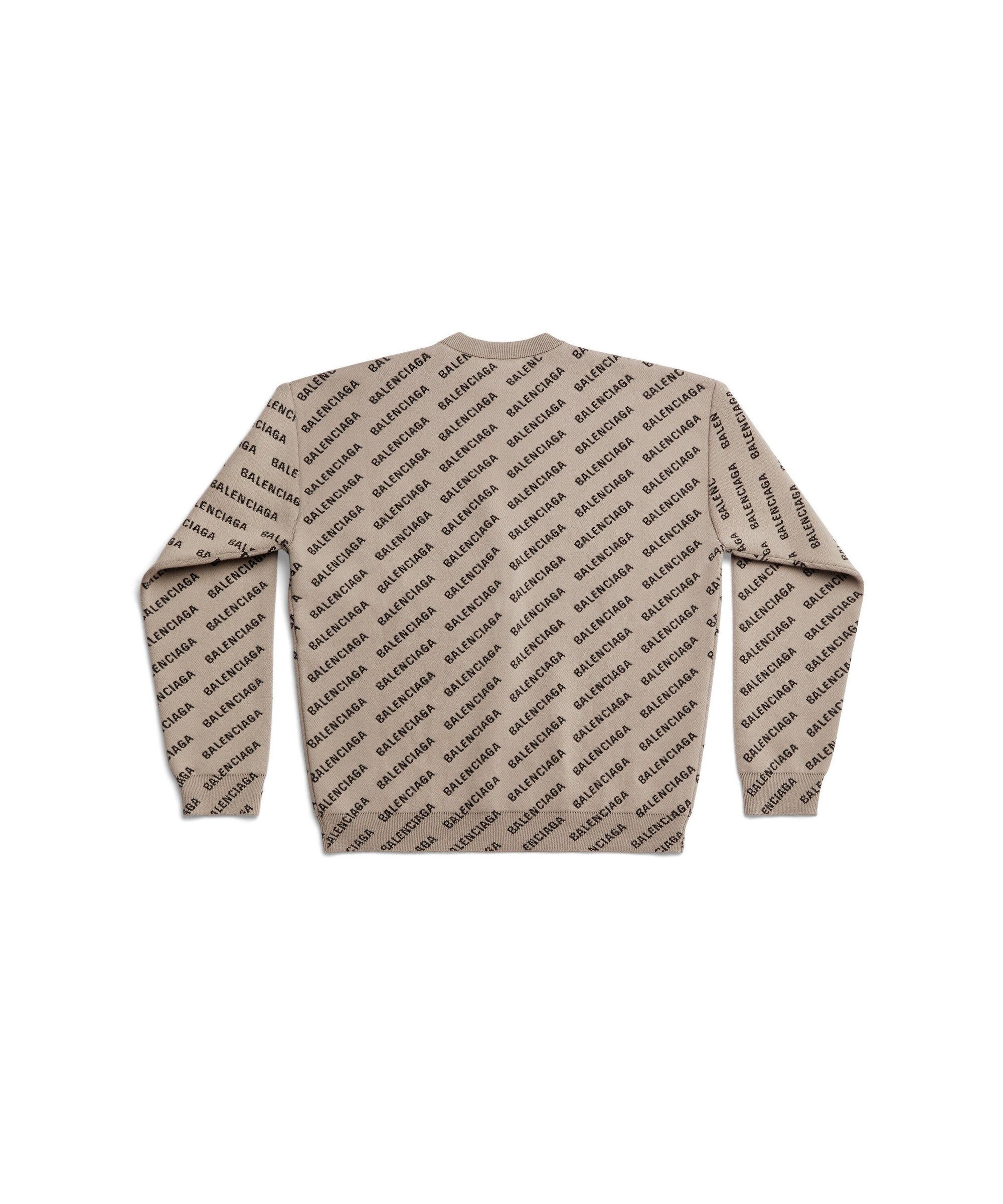 Mini Allover Logo Sweater - Dark Beige & Black